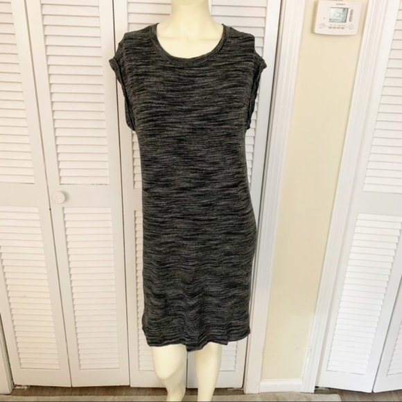 Anthropologie Cloth & Stone Melange Gray T-Shirt Dress Size MP - Picture 10 of 13